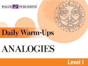Daily Warm-Ups: Analogies, Level I